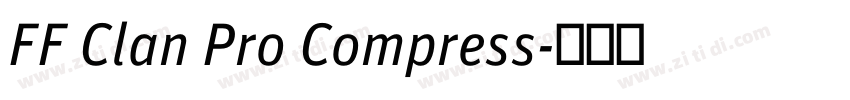 FF Clan Pro Compress字体转换